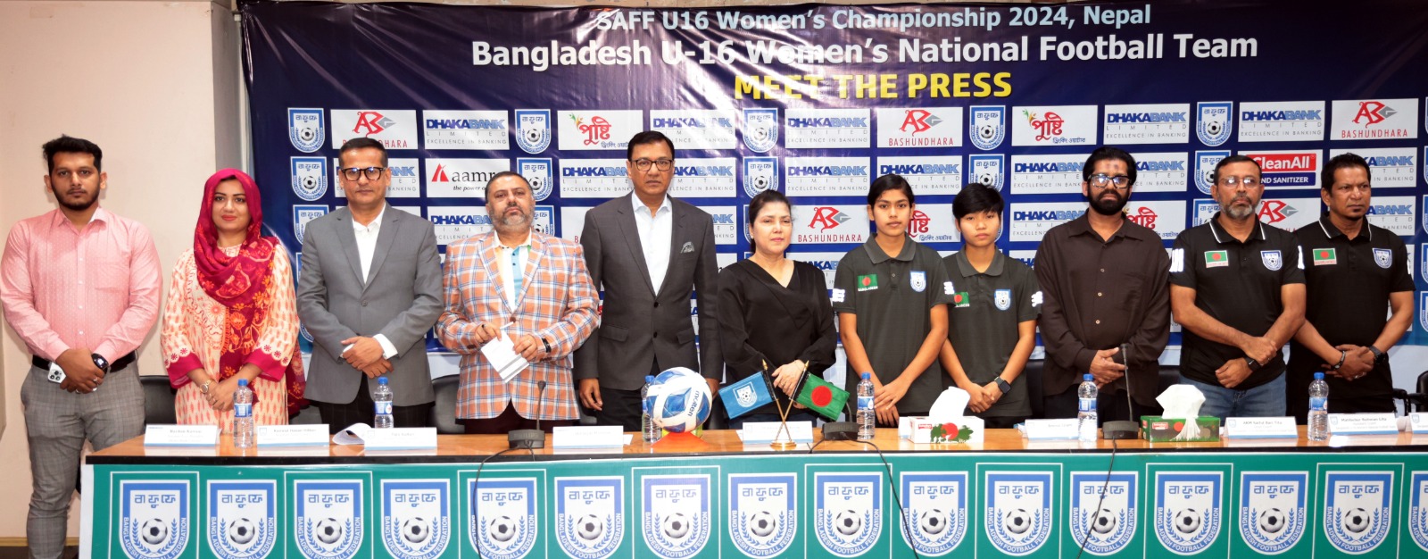 Bangladesh football team off to Nepal Wednesday for SAFF U-16 Women's Championship