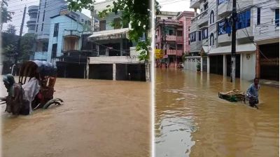 Flood situation in Sylhet shows mixed trends as Surma River water recedes, Kushiyara rises